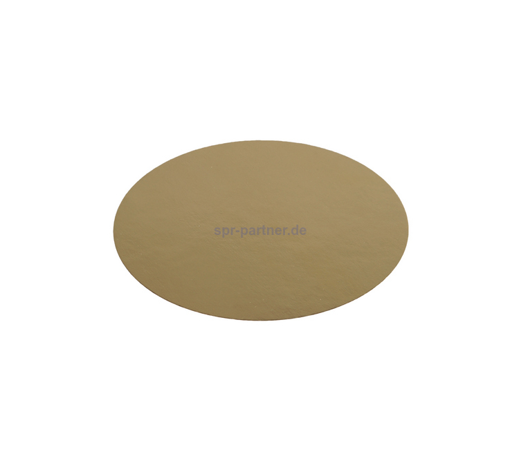 Konditorwaren-Unterlage 175 mm gold glatt 50 Stk. AlfaTec